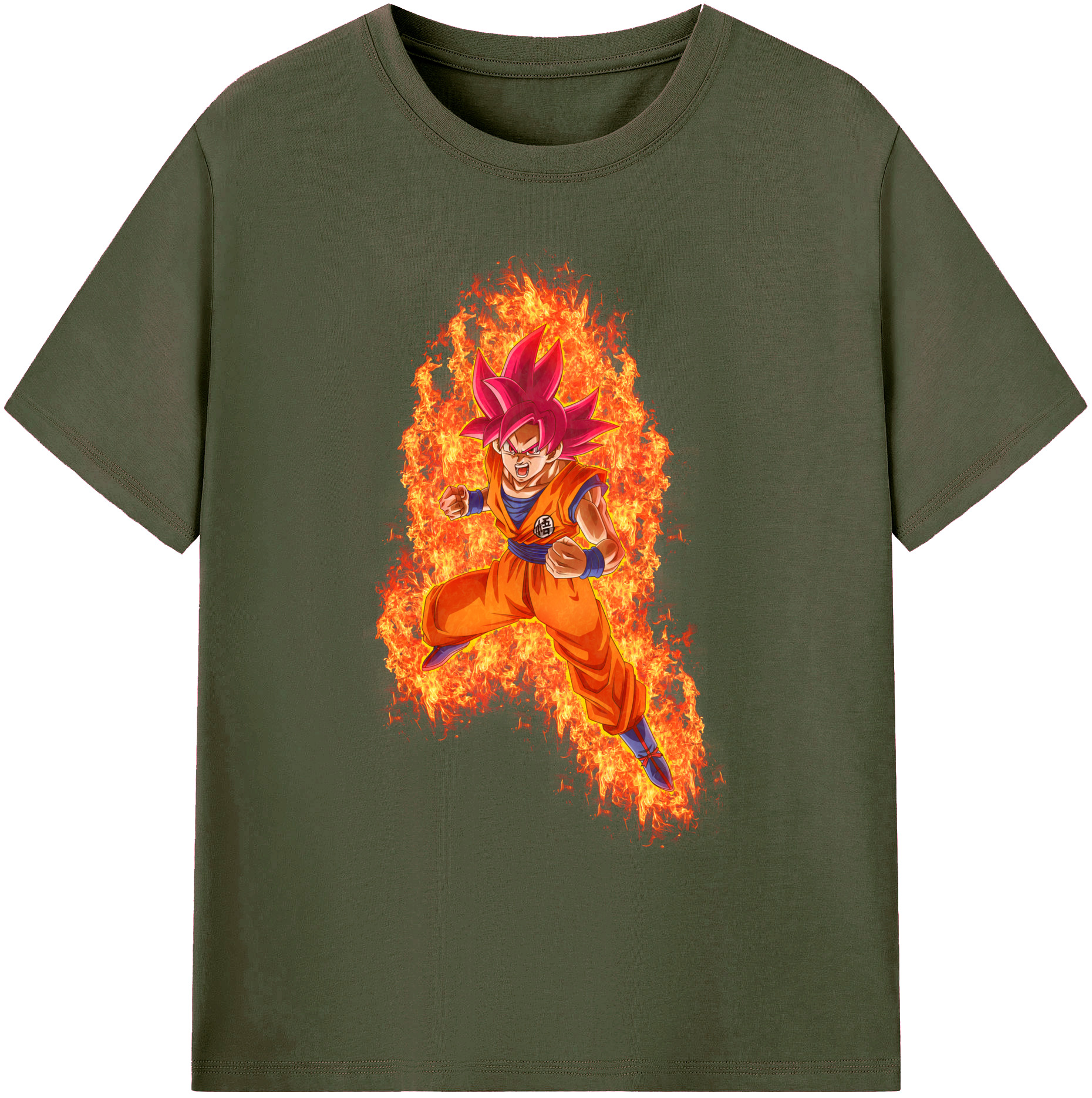（画像用） ドラゴンボール 孫悟空（そん ごくう）Son Goku カカロット DRAGON BALL Kakarotto 綿100％ メンズ半袖Tシャツ｜肌触りやわらか＆通気性